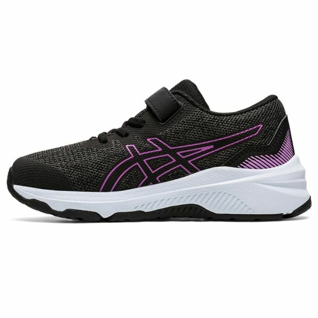 Bėgimo sportbačiai vaikams Asics GT-1000 11 Juoda / rožinė