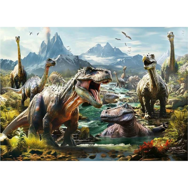 Dėlionė Educa Ferocious dinosaurs 1000 Dalys