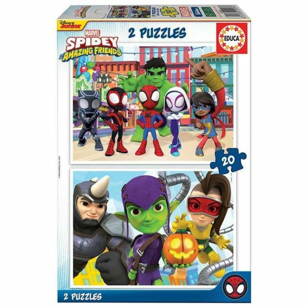 Dėlionė Educa Spidey  His Amazing Friends (2 x 20 pcs)