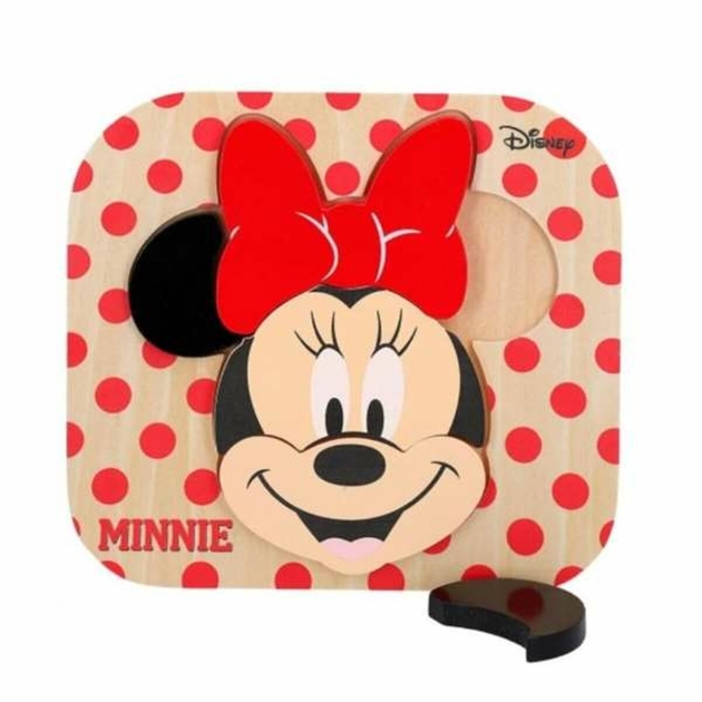 Vaikiška medinė puzlė Minnie Minnie Mouse 48701 6 pcs (22 x 20 cm)