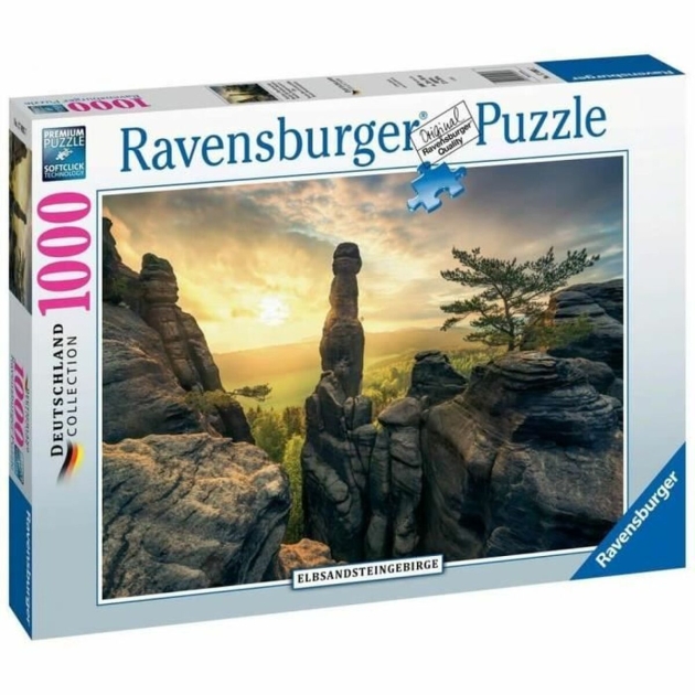 Dėlionė Ravensburger 17093 Monolith Elbe Sandstone Mountains 1000 Dalys