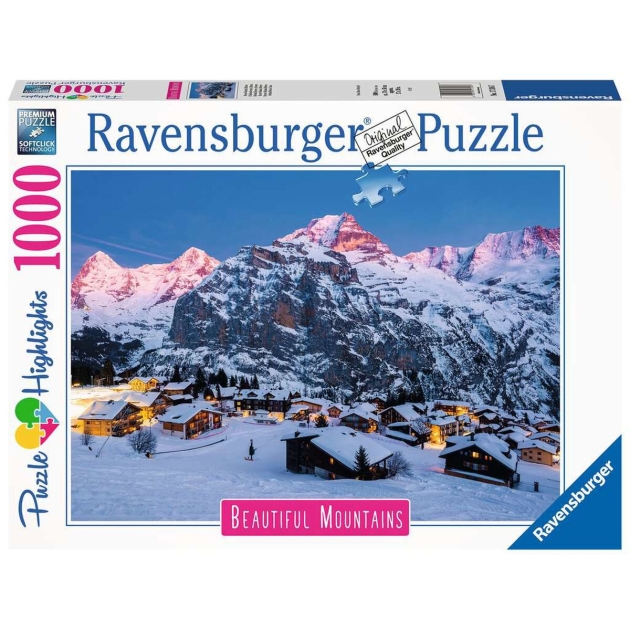 Dėlionė Ravensburger 17316 The Bernese Oberland – Switzerland 1000 Dalys