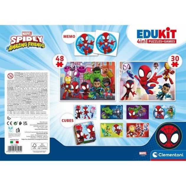 Edukacinis žaidimas Clementoni Coffret Spidey 4 en 1 (FR)