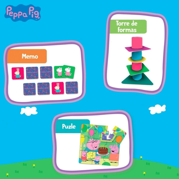 Edukacinis žaidimas Peppa Pig Edu Games Collection 24,5 x 0,2 x 24,5 cm (6 vnt.) 10 viename