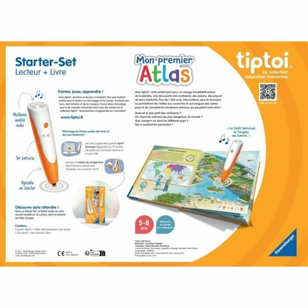 Edukacinis žaidimas Ravensburger tiptoi® Starter Atlas 4005556001774 (FR)