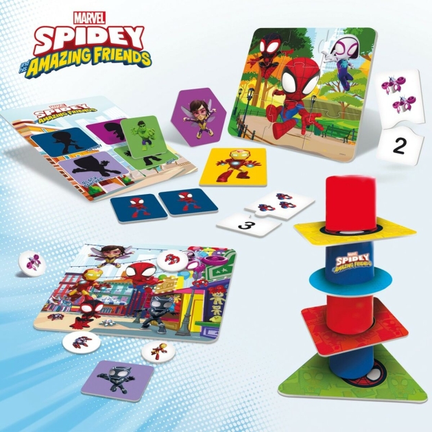 Edukacinis žaidimas Spidey 24,5 x 0,2 x 24,5 cm (6 vnt.) 10 viename