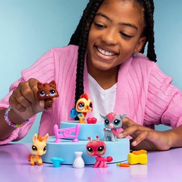 Figūrėlės su judančiomis kojomis ir rankomis Bandai Littlest Pet Shop Plastmasinis