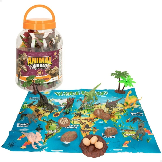 Playset Colorbaby 19 Dalys 6 vnt. 17 x 9 x 6 cm Dinozaurai