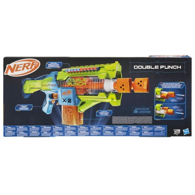 Ginklas Hasbro Nerf Elite 2.0 Double Punch Smiginis x 50 28,6 x 66 x 8 cm