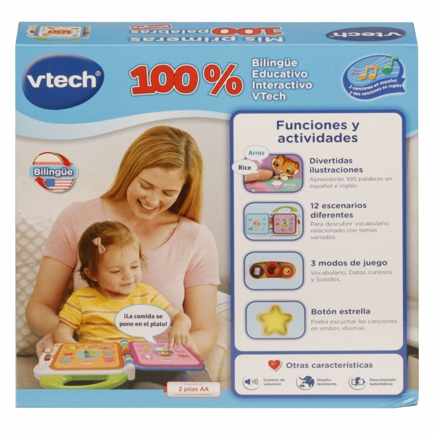 Interaktyvi knyga vaikams Vtech Mis primeras 100 palabras