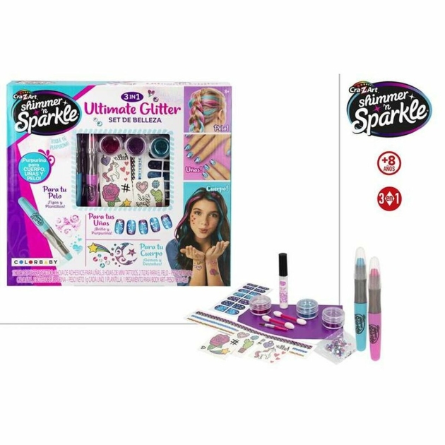 Krembriulė Colorbaby Ultimate Glitter 16 Dalys