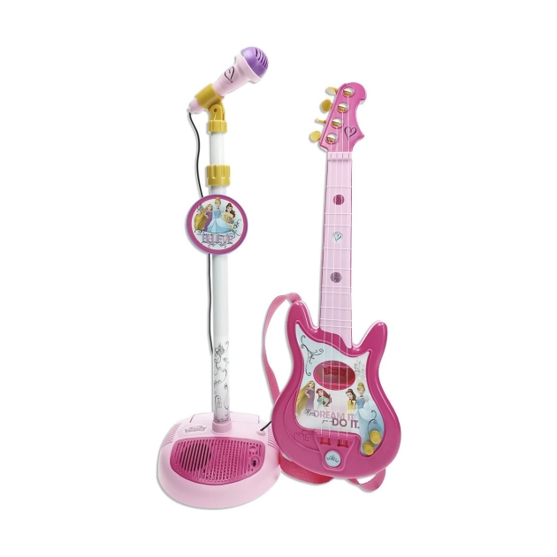 Kūdikių gitara Disney Princess Mikrofonas Rožinė Disnėjaus Princesės