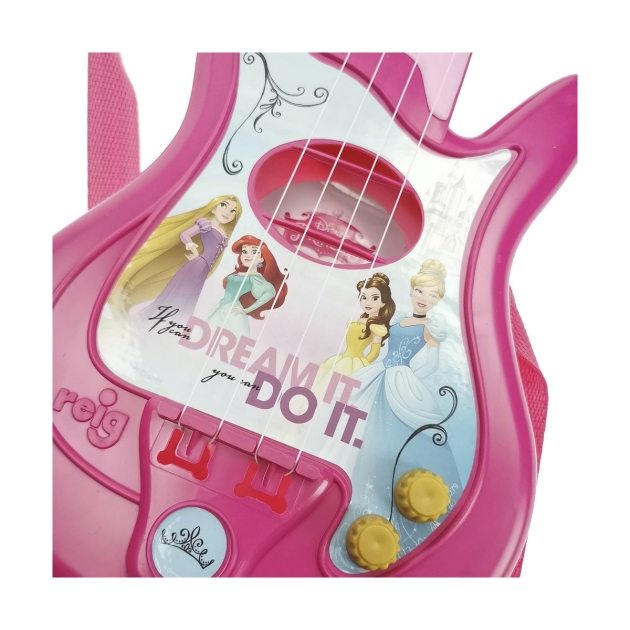 Kūdikių gitara Disney Princess Mikrofonas Rožinė Disnėjaus Princesės