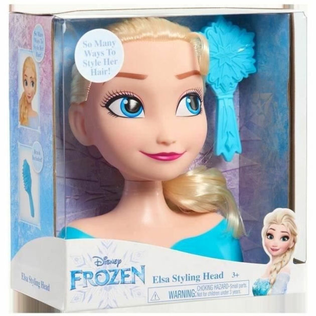 Lėlė kirpyklai Frozen Princess Elsa Styling Head 20 cm