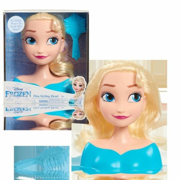 Lėlė kirpyklai Frozen Princess Elsa Styling Head 20 cm