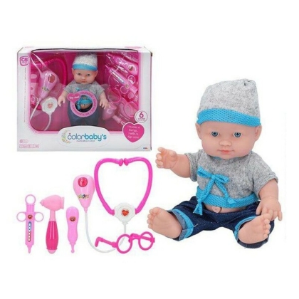 Lėlė kūdikis su priedais Doctor Colorbaby (24 cm)