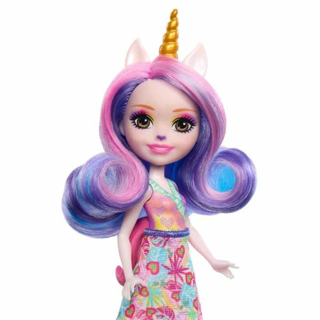 Lėlė Mattel Enchantimals Sunshine Island 15 cm Vienaragis Naminiu gyvunėliu