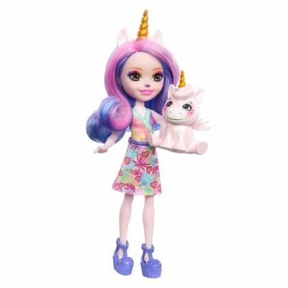 Lėlė Mattel Enchantimals Sunshine Island 15 cm Vienaragis Naminiu gyvunėliu