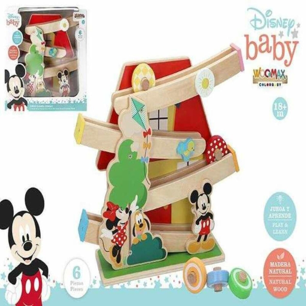 Medinė trasa su rampomis automobiliui Disney Baby Disney (29 cm)