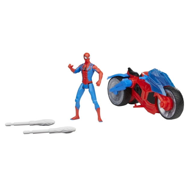 Motociklas Spider Man 4 Dalys 16 cm