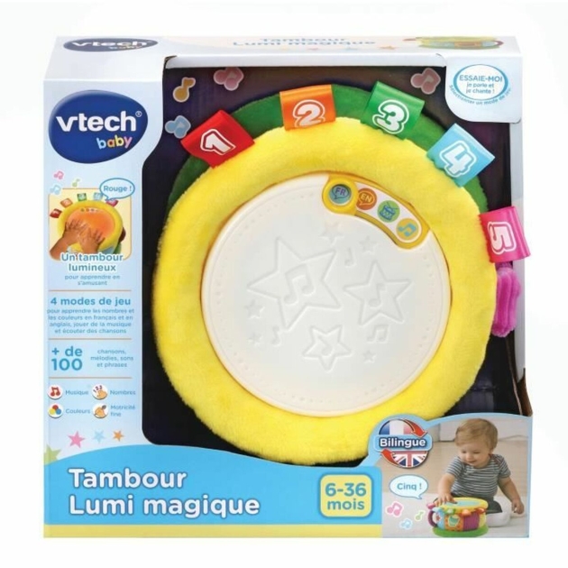 Būgnas Vtech Baby Tambour Lumi Magique (FR) Plastmasinis (1 Dalys)