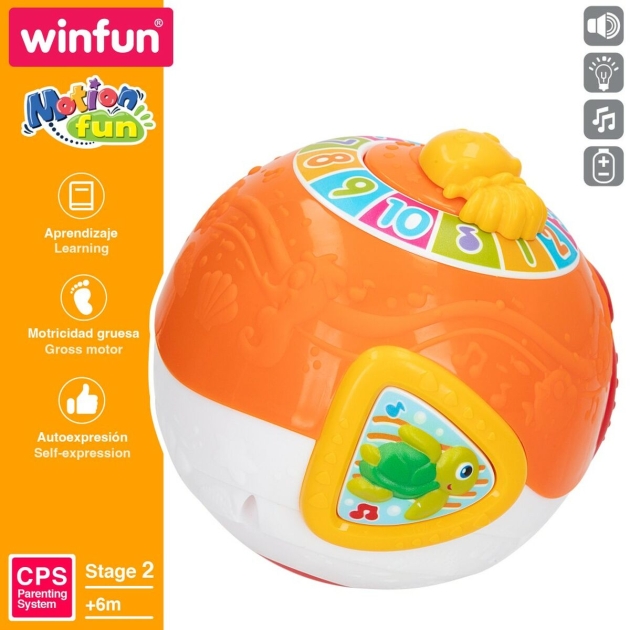 Muzikinis žaislas Winfun 15 x 15 cm (4 vnt.) Kamuolys