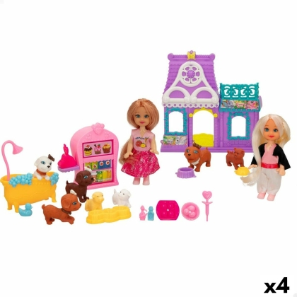 Playset Colorbaby Bella 4 vnt. 5,5 x 12 x 3,5 cm Naminiai gyvūnai