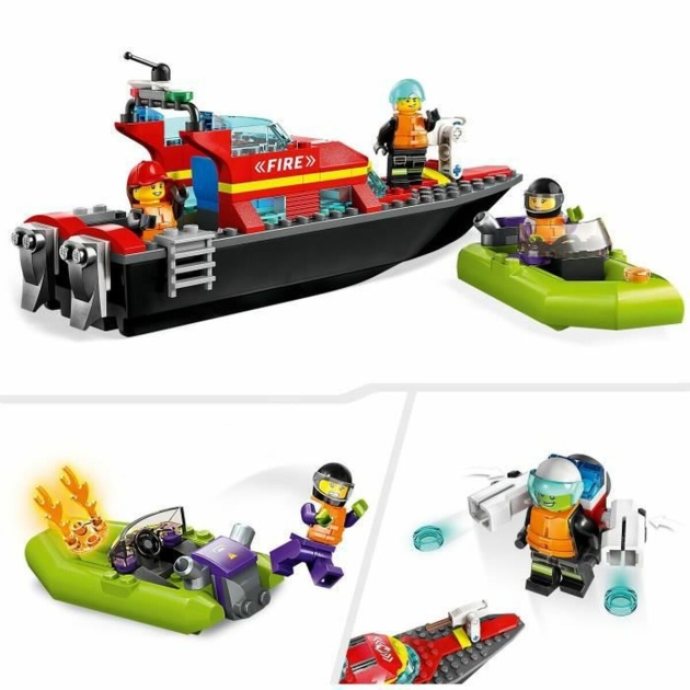 Playset Lego City 60373 The firefighters’ rescue boat Spalvotas 144 Dalys