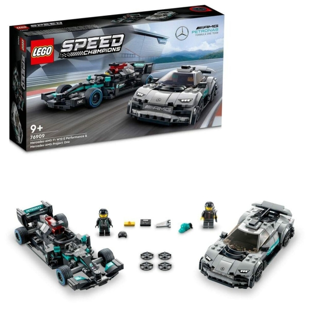 Playset Lego Speed Champions: Mercedes-AMG F1 W12 E Performance  Mercedes-AMG Project One 76909