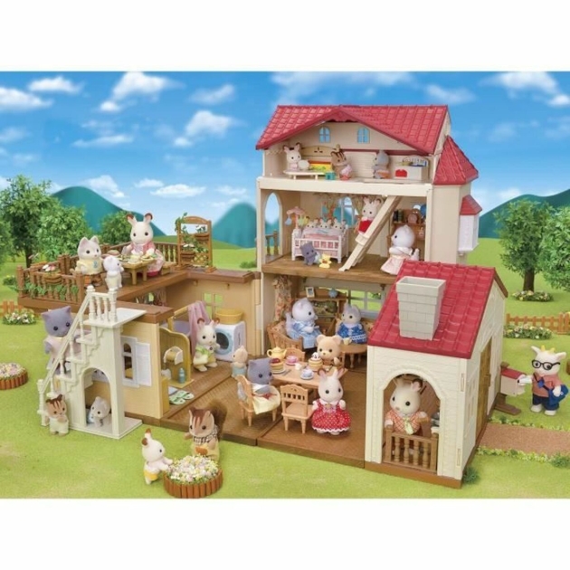 Playset Sylvanian Families Red Roof Country Home Miniatiūrinis namas Triušis