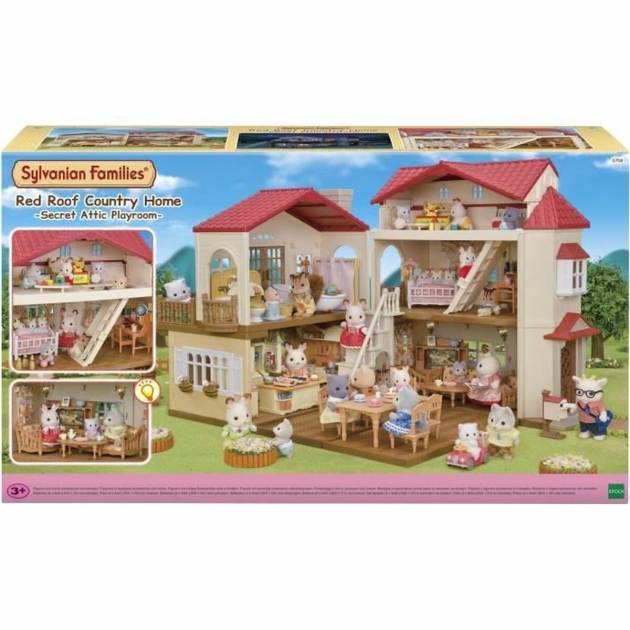 Playset Sylvanian Families Red Roof Country Home Miniatiūrinis namas Triušis