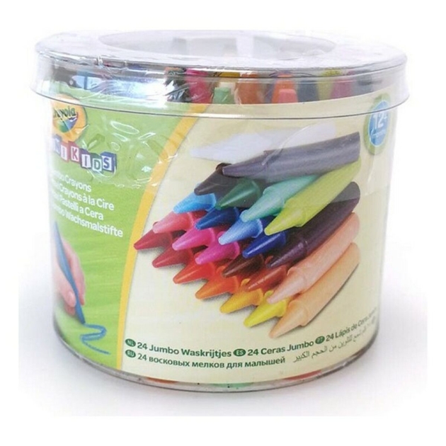 Spalvoti pusiau riebūs pieštukai Crayola 2.0784 Plaunamas (24 pcs)