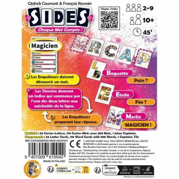 Stalo žaidimas Asmodee Sides (FR)