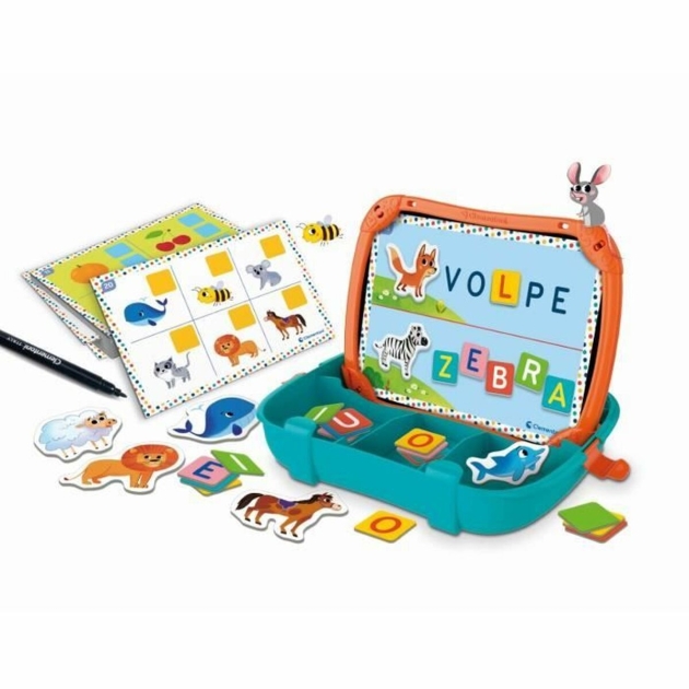 Stalo žaidimas Clementoni Magnetic Letters Animals Case (FR)