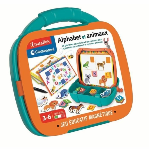 Stalo žaidimas Clementoni Magnetic Letters  Animals Case (FR)