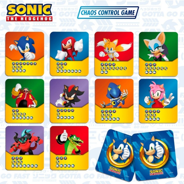 Stalo žaidimas Sonic Chaos Control Game (6 vnt.)