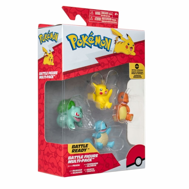 Statulėlė Pokémon Kanto 5 cm 4 Dalys