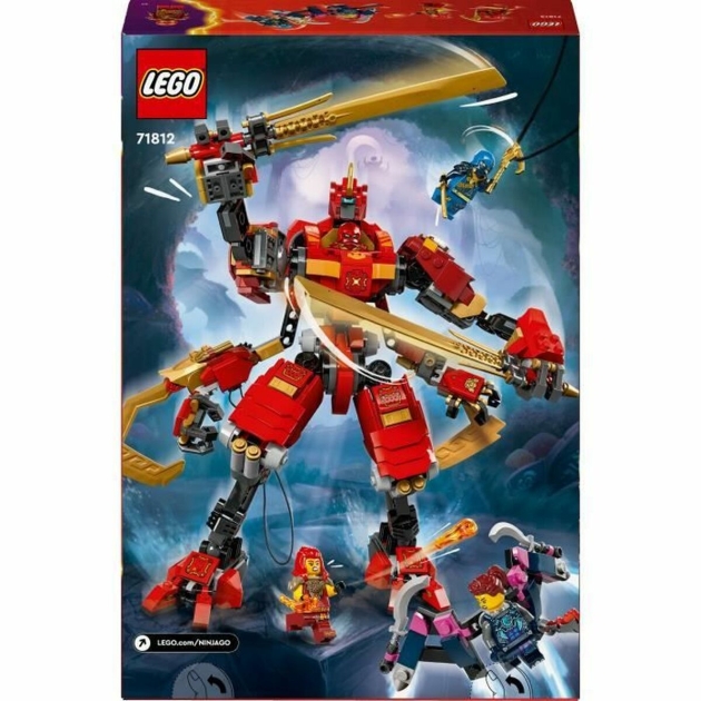 Statybos rinkinys Lego NINJAGO 71812 Kai’s Ninja Climbing Robot Spalvotas