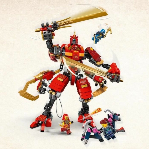 Statybos rinkinys Lego NINJAGO 71812 Kai’s Ninja Climbing Robot Spalvotas