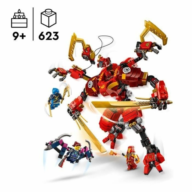 Statybos rinkinys Lego NINJAGO 71812 Kai’s Ninja Climbing Robot Spalvotas