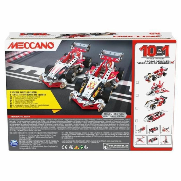 Statybos rinkinys Meccano Racing Vehicles 10 Models