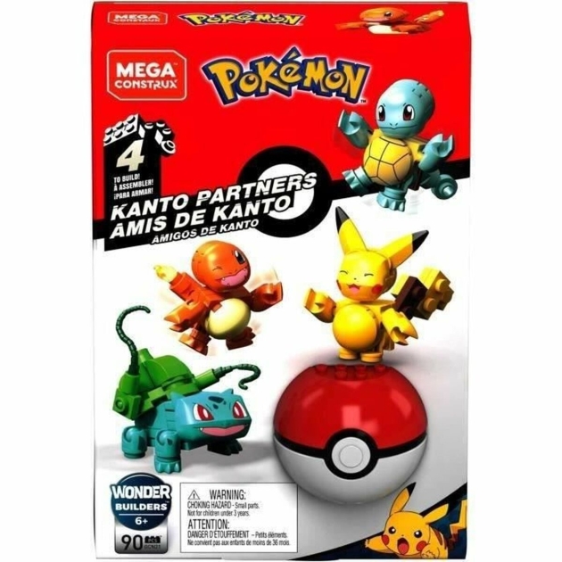 Statybos rinkinys Pokémon Mega Construx - Kanto Partners 90 Dalys