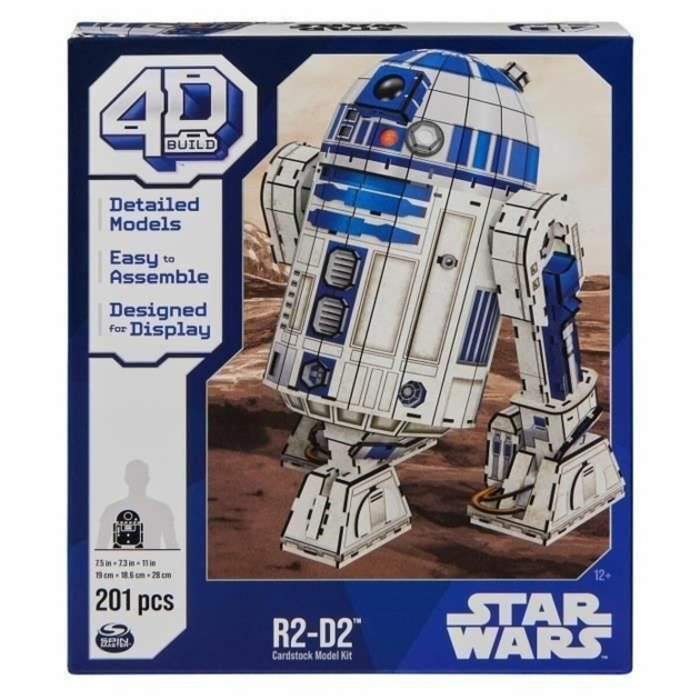 Statybos rinkinys Star Wars R2 D2 201 Dalys 19 x 18,6 x 28 cm Balta Spalvotas