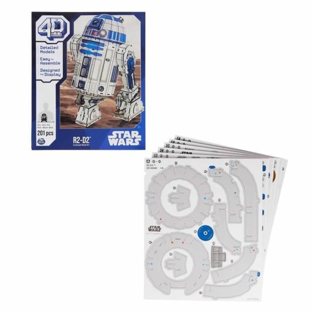 Statybos rinkinys Star Wars R2 D2 201 Dalys 19 x 18,6 x 28 cm Balta Spalvotas