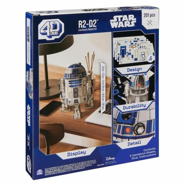 Statybos rinkinys Star Wars R2 D2 201 Dalys 19 x 18,6 x 28 cm Balta Spalvotas