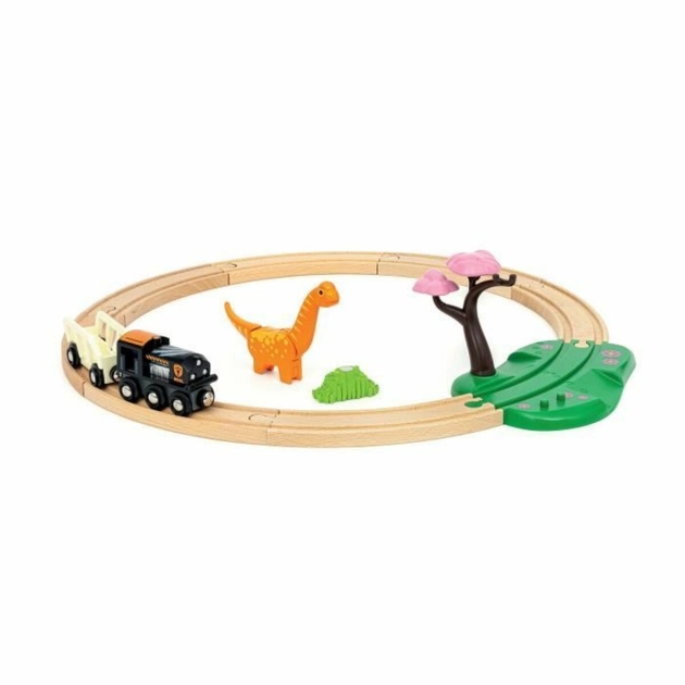 Traukinys su grandine Brio Dinosaur circle set