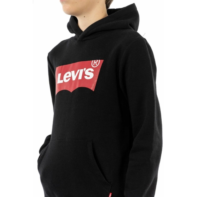 Uniseksinis džemperis su gobtuvu Levi’s 9E8778 023 Juoda