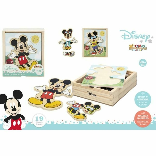 Vaikiška medinė puzlė Disney Medžio (19 pcs)