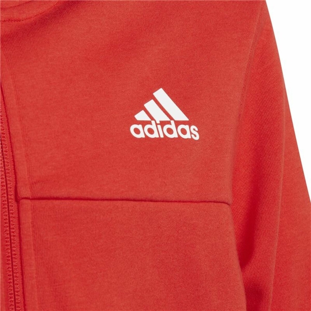 Vaikiškas sportinis kostiumas Adidas Three Stripes Raudona