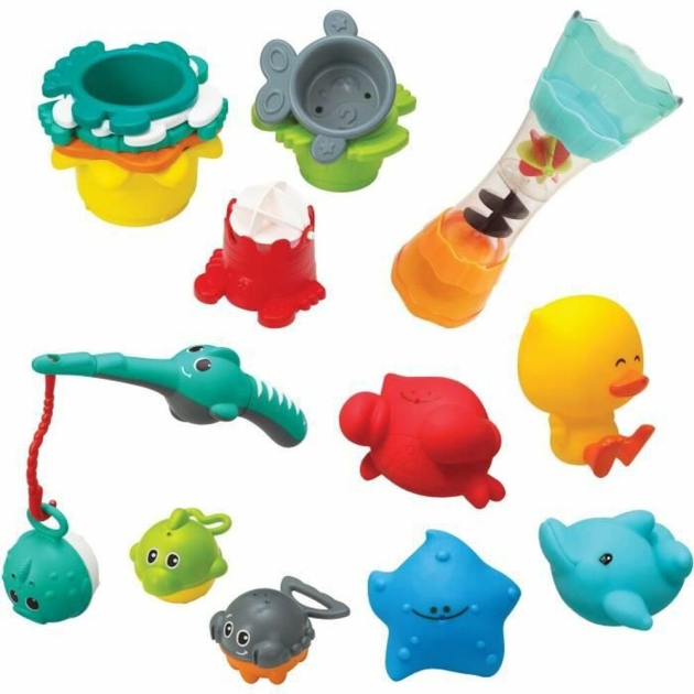 Vonios žaisliukų rinkinys Infantino Bath Set 17 Dalys Povandeninis